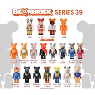 [ Thanh Lý ] Mô hình bearbrick 100% series 39