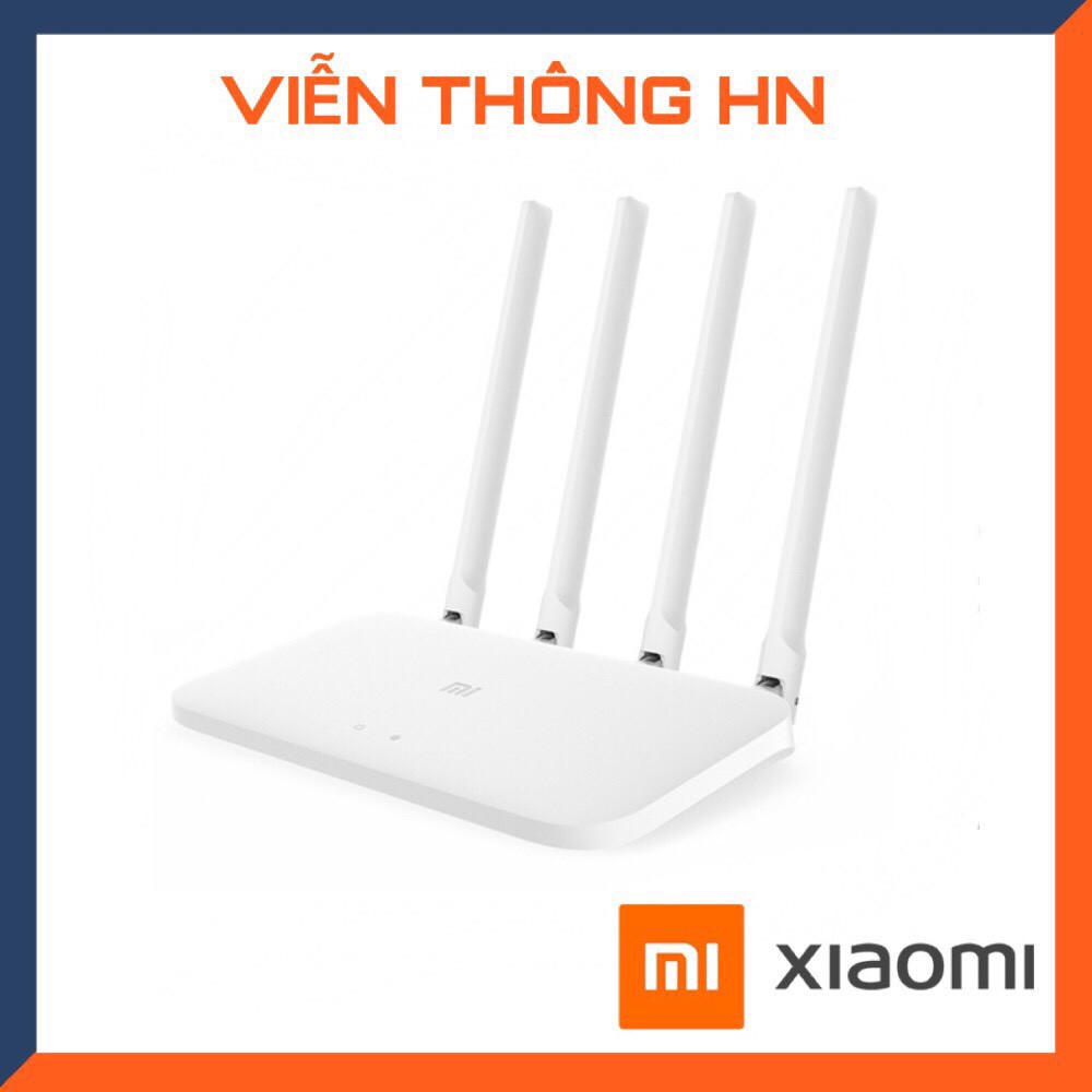 Bộ phát modem wifi Xiaomi 4c 4 râu - router wifi xuyên tường repeater kích sóng siêu mạnh -vienthonghn