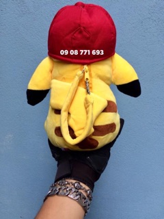 Thú bông túi Pikachu mềm 29cm