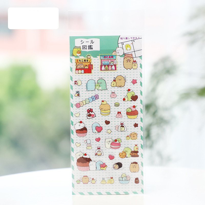 Hình dán sticker thú nhún xanh cam