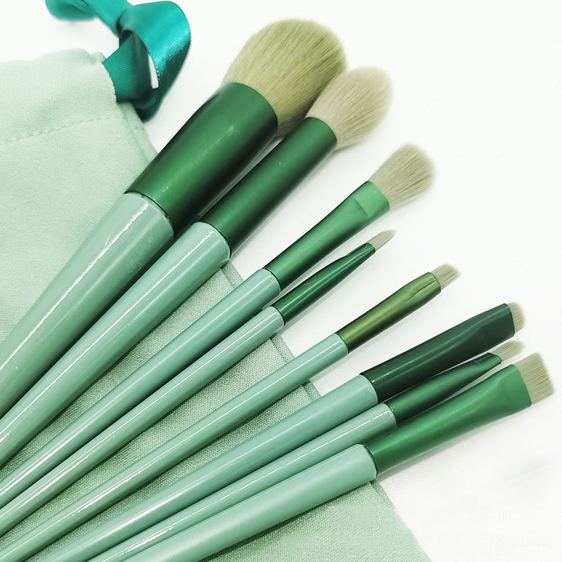 Bộ cọ trang điểm lông siêu mềm 13 cây cọ trang điểm chuyên nghiệp kèm túi vải PK986