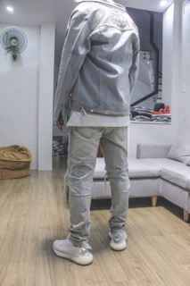 Acid waxed jacket