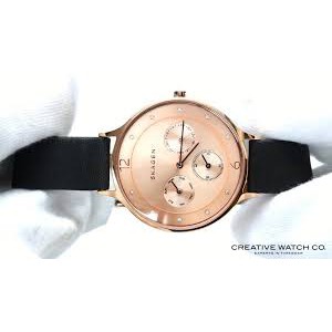 [Chính Hãng - Free ship - Không ưng hoàn tiền] Đồng hồ nữ Skagen Skw2392 dây da 6 kim ( Pink_Black ), BESTPRICE