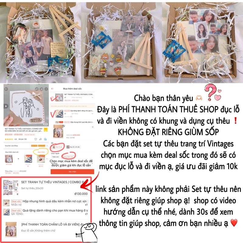 Đọc mô tả và xem video hướng dẫn đặt hàng- không đặt riêng