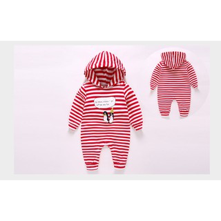 Body liền bé trai có mũ (3-9 tháng)