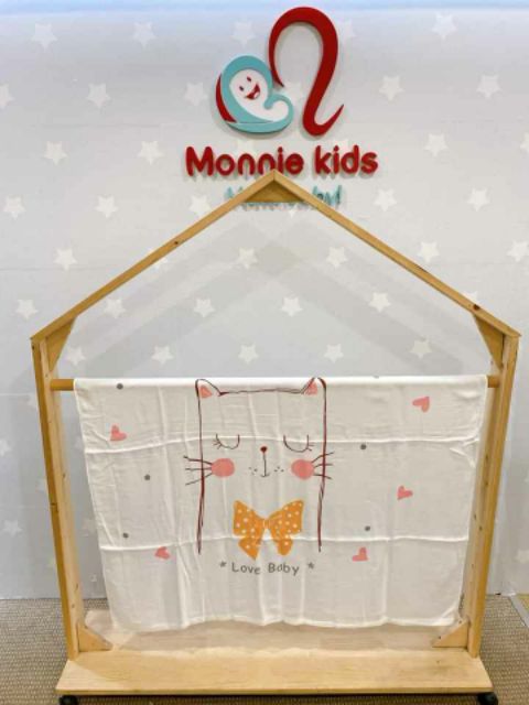 Chăn lụa mùa hè Babysilk cho bé 110x110cm, chăn lụa mềm mại cho trẻ - Monnie Kids