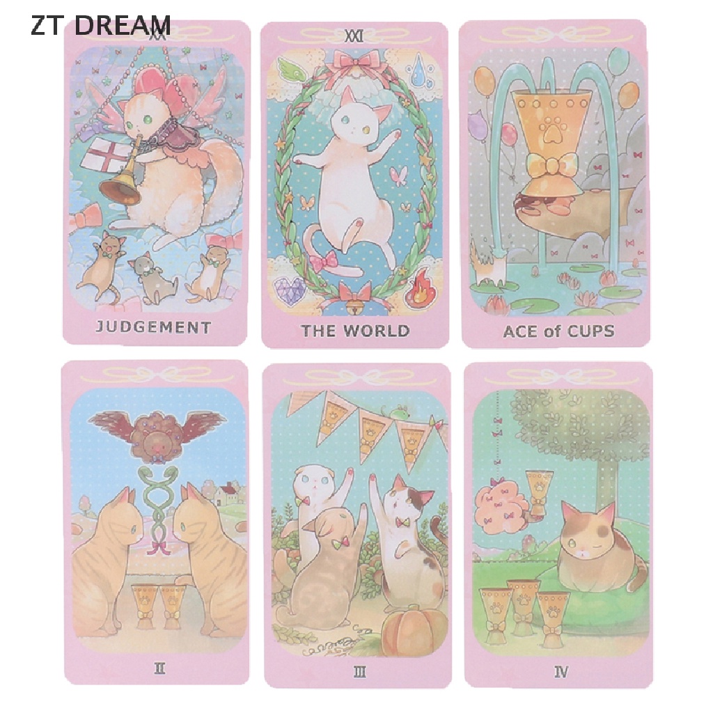 Bộ Bài Tarot 07 Lá Bài Tarot Mèo Trong Fate Divination