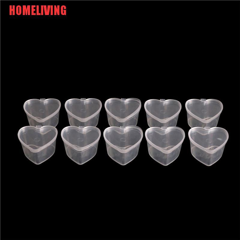 Set 10 Hộp Nhựa Trong Suốt Đựng Đồ Chơi Chất Dẻo Nhiều Màu Sắc