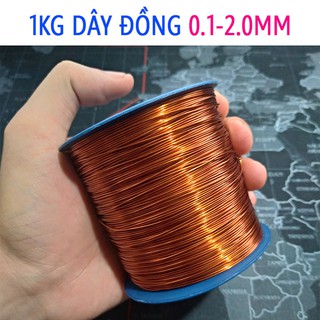Dây đồng quấn biến áp 1KG 0.1- 2.0mm