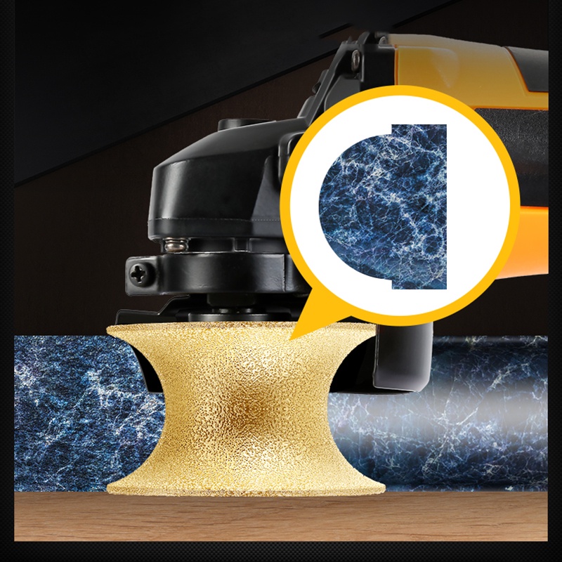 Đĩa Mài 20mm Cạnh Tròn Đường Kính 75mm Chuyên Dụng Cho Máy Mài Đá Hoa Cương