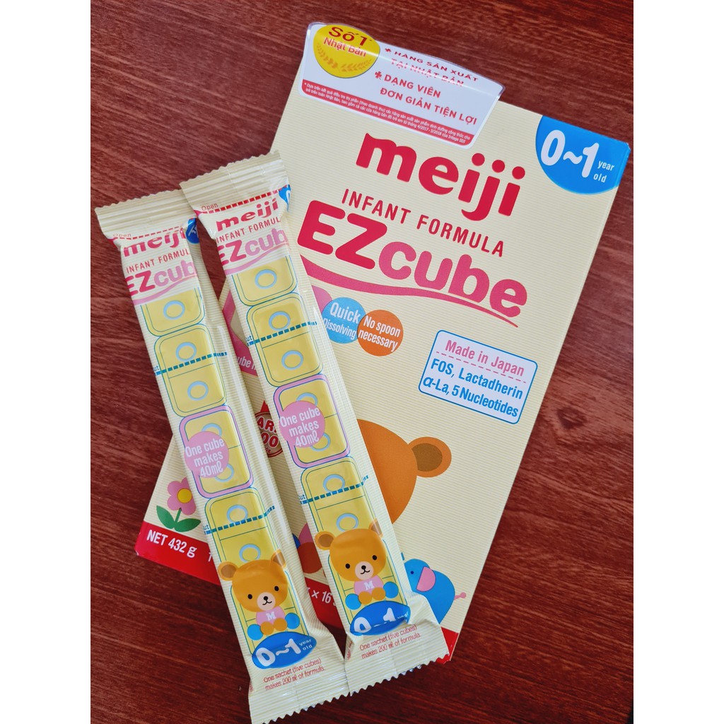 Sữa Meiji Dạng Thanh Tách Lẻ 0 1 Cho Bé Meji EZcube
