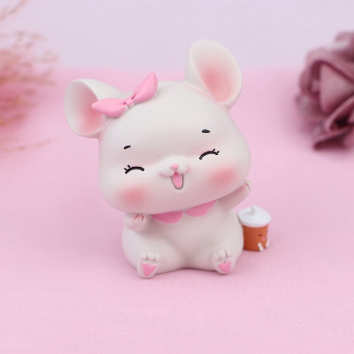 phụ kiện bánh sinh nhật [FREESHIP] Chuột cute dễ thương trang trí bánh sinh nhật
