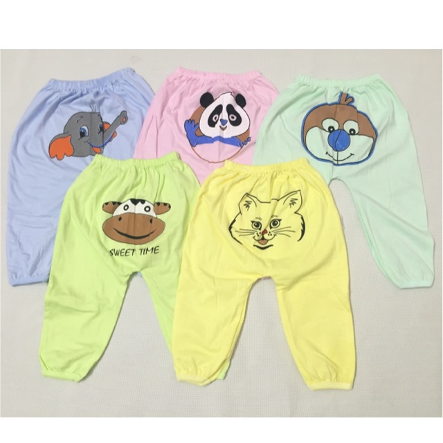 Quần dài in mông hình con mèo - set 5 chiếc