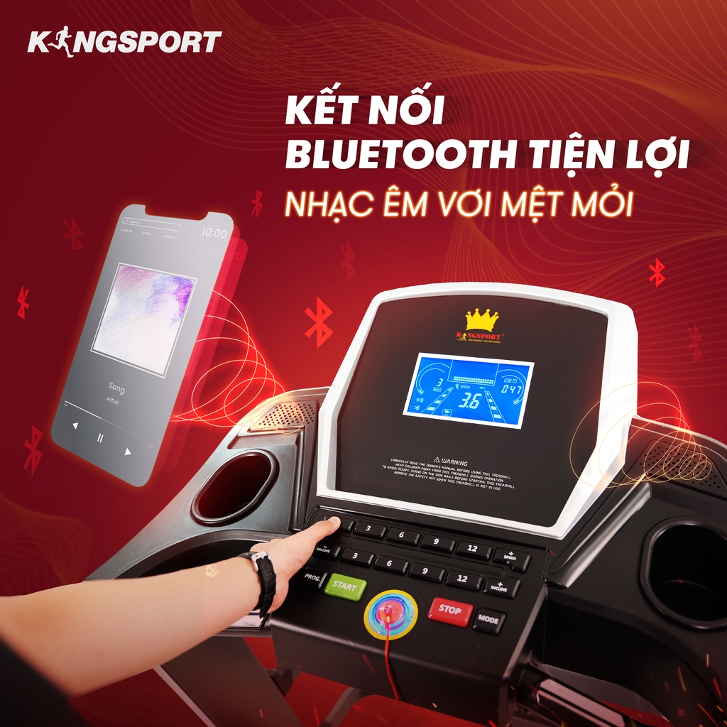 Máy chạy bộ KINGSPORT KS-2043 đa năng - Động cơ mạnh mẽ