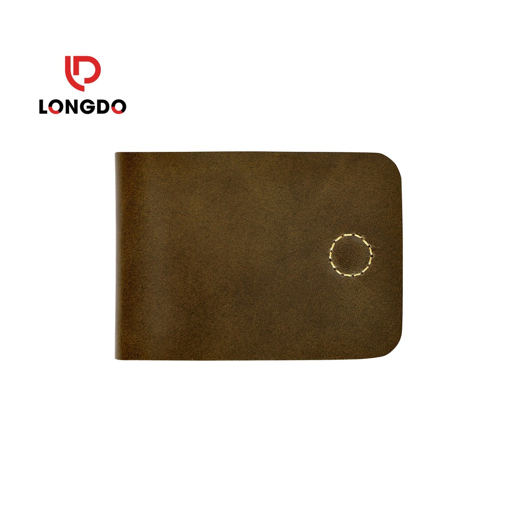 Ví sen 3 - bóp da nam mini - Cam kết 100% da bò thật nhập khẩu - Bảo hành 5 năm - Thương hiệu uy tín Longdo Leather