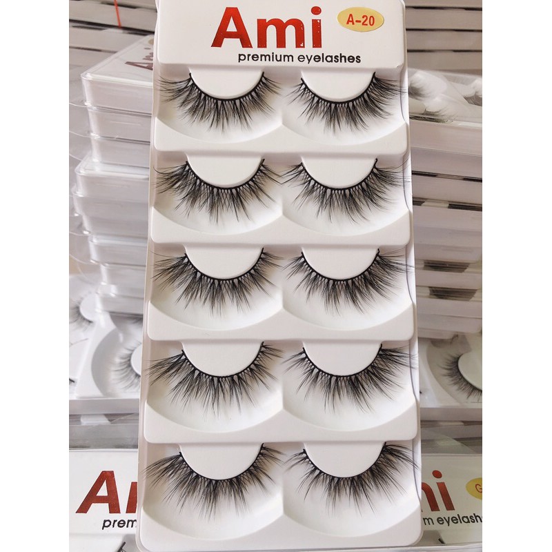 Lông mi giả Ami A20 makeup tone tây, cô dâu siêu xinh