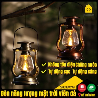 【HÀNG SẴN】Đèn Bình Dầu Treo VINTAGE Trang Trí DECOR Sân Vườn Sử Dụng Năng Lượng Mặt Trời chống nước SUNMET.