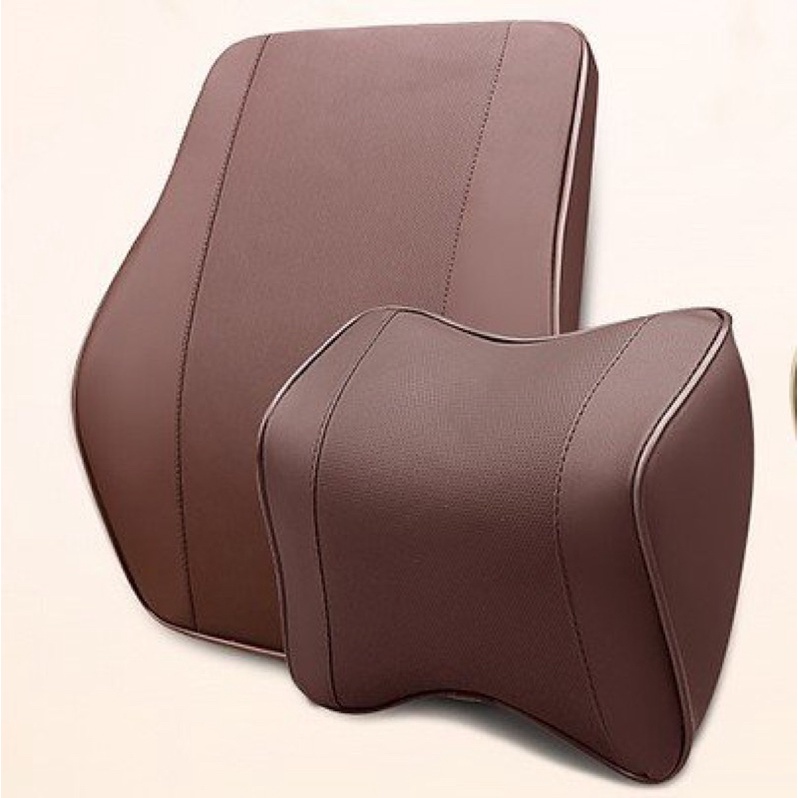 Bộ Tựa Lưng Cao Su chống mỏi khi lái xe Non Nguyên Khối Bọc Da Cao Cấp