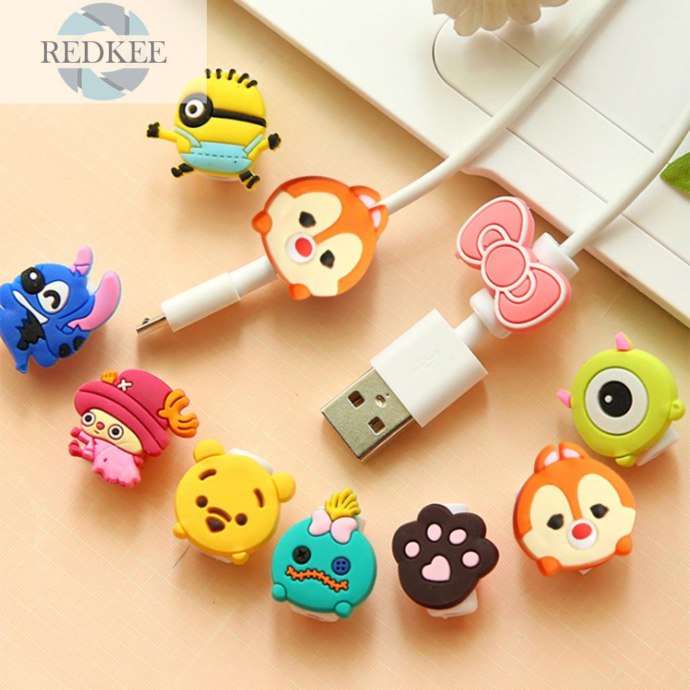 Phụ kiện bảo vệ dây cáp kiểu hoạt hình xinh xắn tiện dụng