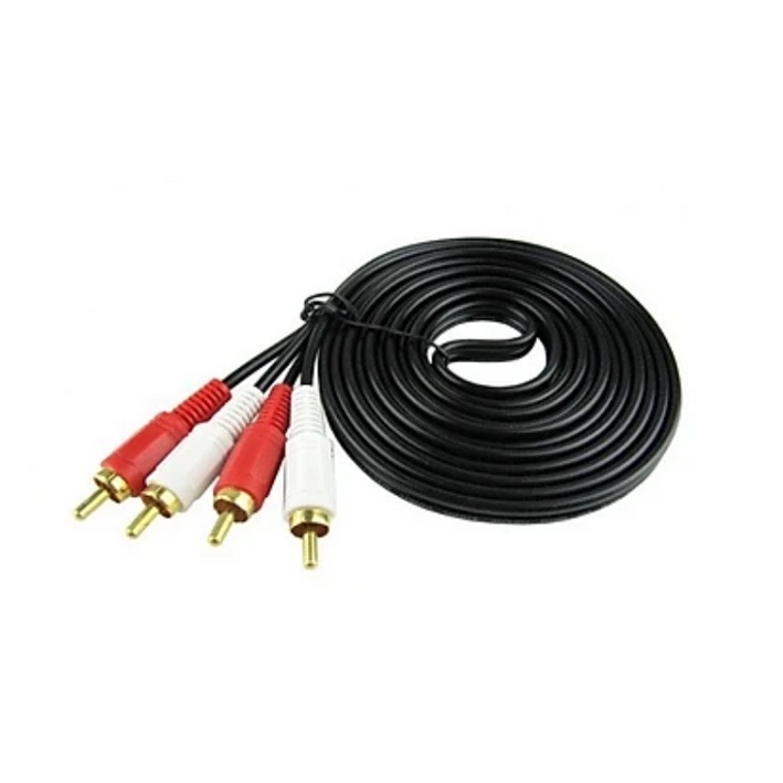 Dây 4 Đầu AV Hoa Sen Đen, Kết Nối Loa Kéo - Đầu Karaoke  Mixer  - Với Amply - Hàng Chất Lượng Cao