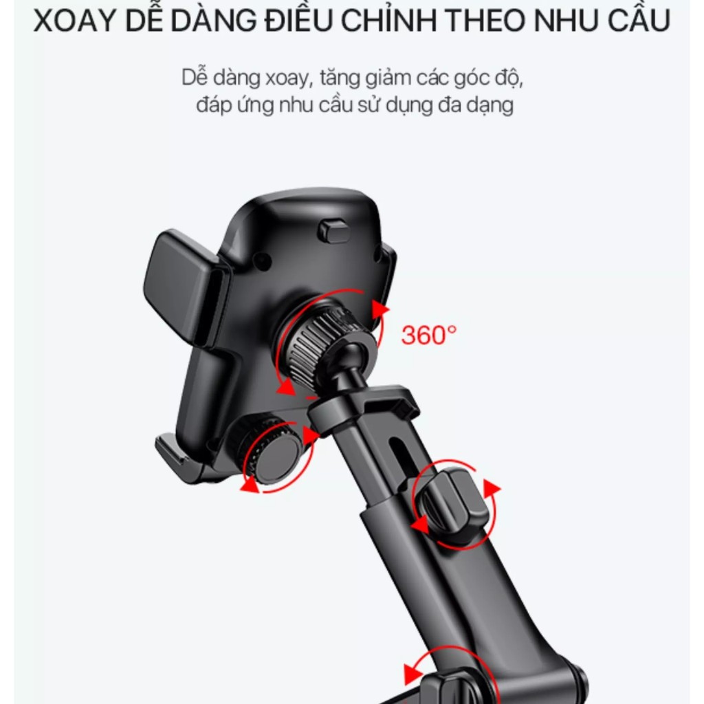 Giá Đỡ Điện Thoại Xe Hơi Ô Tô VIVAN CHS05 Phù Hợp Điện Thoại 4.0-6.5 inch Xoay 360 Độ Chắc Chắn Chống Rung Lắc | BigBuy360 - bigbuy360.vn