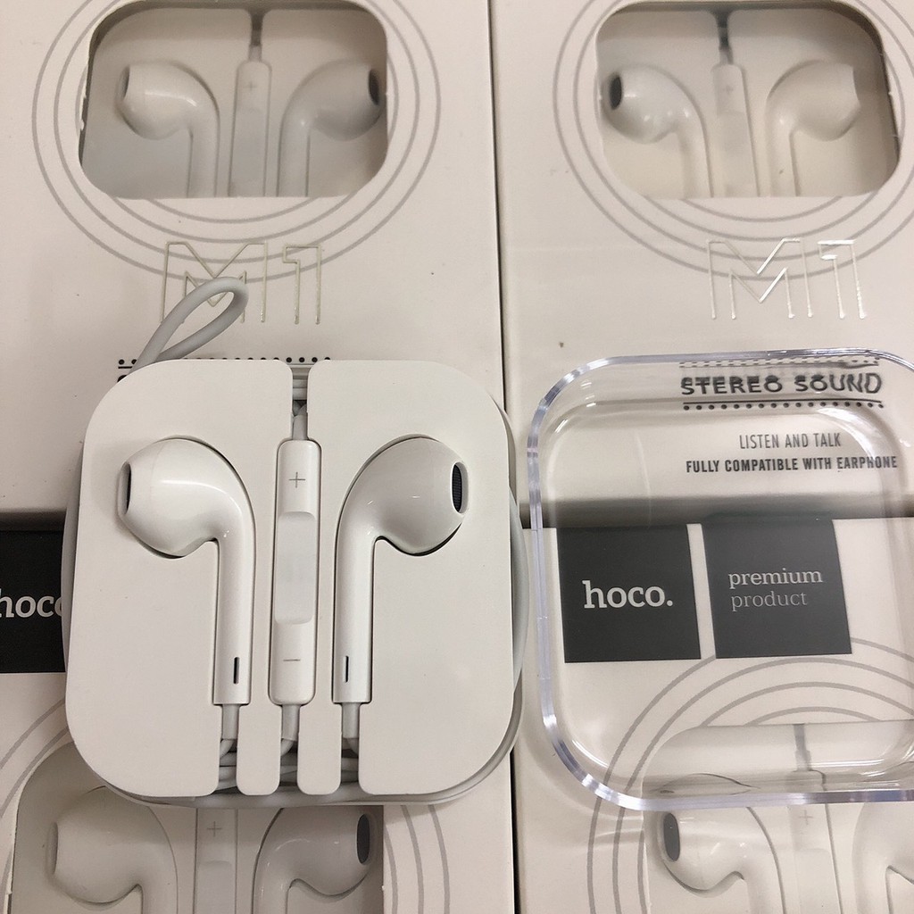 Tai nghe iPhone chính hãng Hoco M1 full box, Tai nghe nhét tai Airpods, cáp sạc iPhone - Việt Linh Store