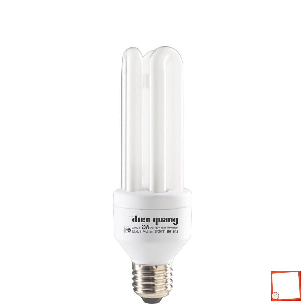 [Hàng chính hãng] Đèn Compact chống ẩm Điện Quang ĐQ-CFL-AW-3U-20W-E27