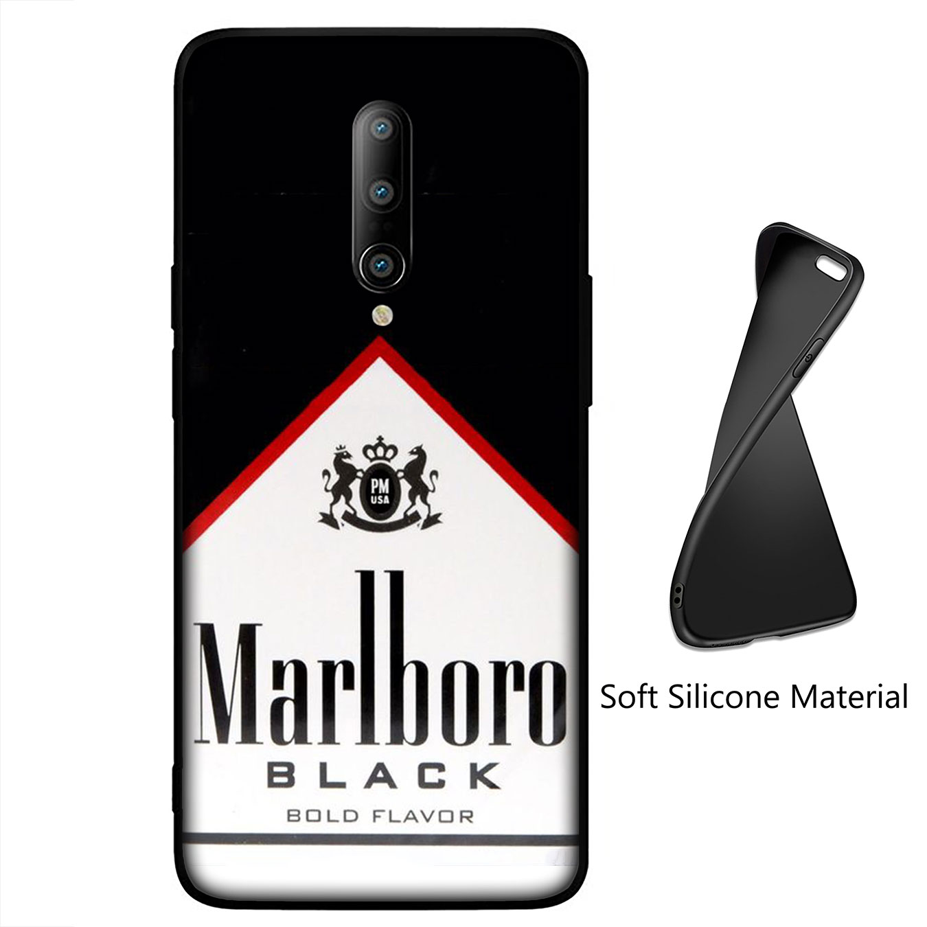 Ốp điện thoại silicon mềm in hình Marlboro màu đỏ B60 cho Huawei P30 Pro Lite Y6 Y7 Y9 Prime 2019 2018 Y9Prime