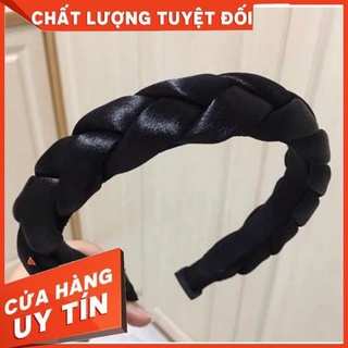Bờm tóc tết sam vải lụa nhiều màu phong cách Hàn Quốc