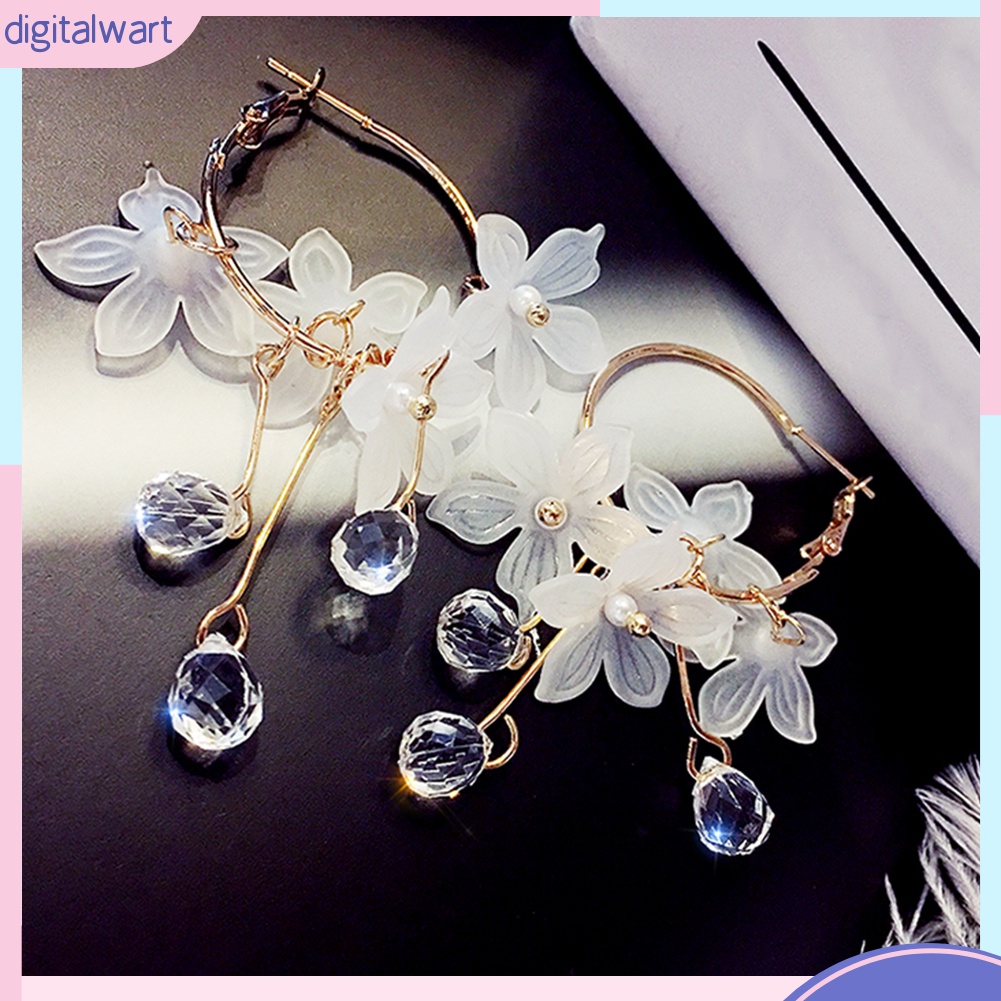 Hoa tai dáng dài thời trang phong cách thanh lịch cho nữ