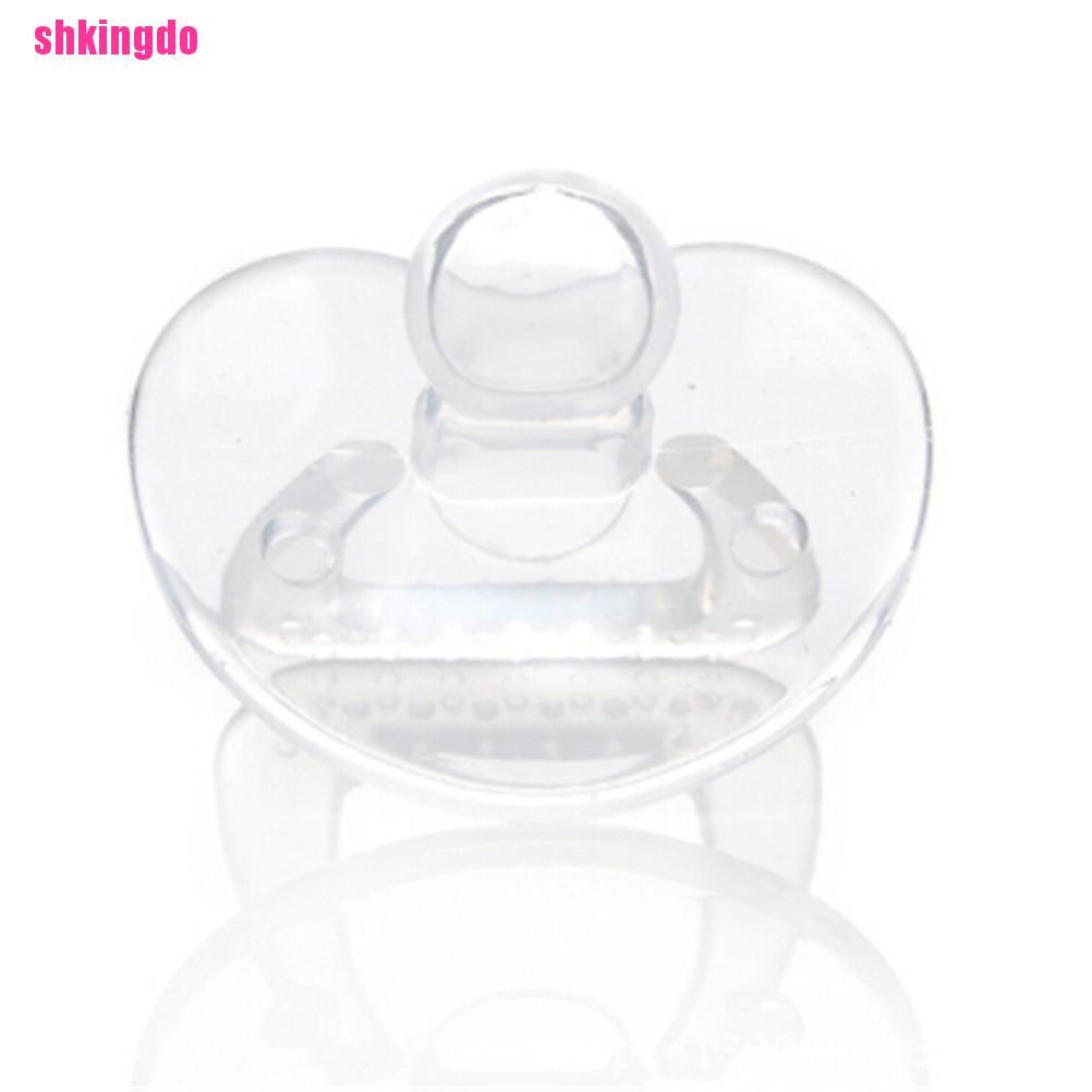Ti giả bằng silicon trong suốt chất liệu an toàn thích hợp cho bé
