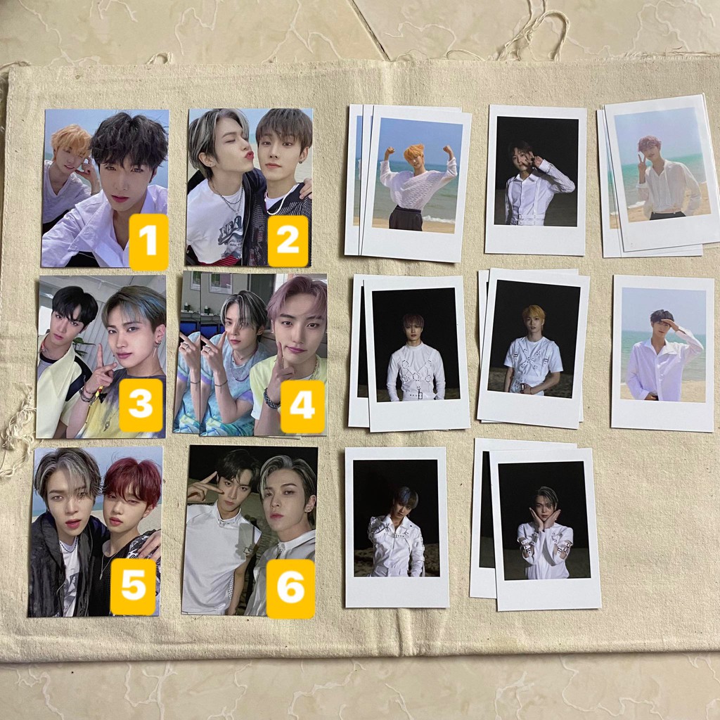 Ảnh thẻ sưu tầm polaroid nhóm nhạc Mirae Tương lai