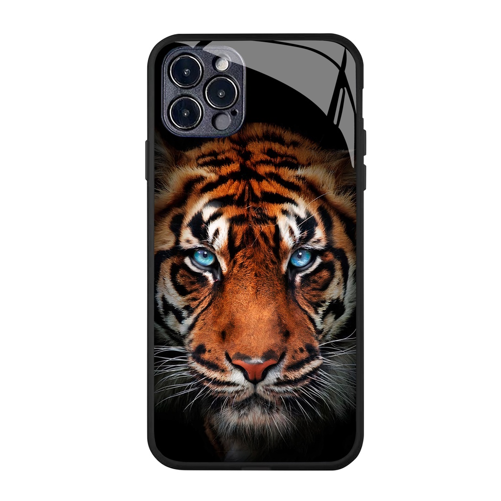 Ốp lưng iphone cường lực cao cấp hình Hổ cho iphone 14 13 12 pro max mini 6 s 7 8 plus X r s max 11 pro max Se 2020