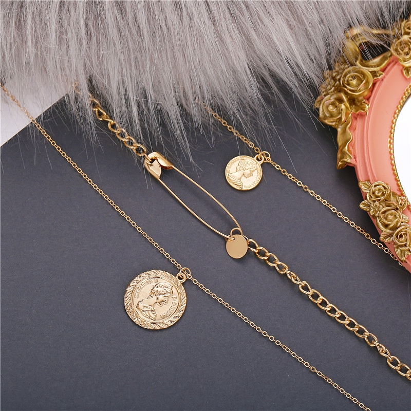 Dây Chuyền Nhiều Lớp Mặt Hình Hoa Hồng Thời Trang Cho Nữ