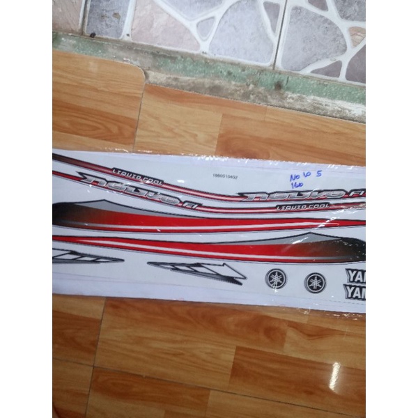 Bộ tem xe Nouvo 5 đỏ đen
