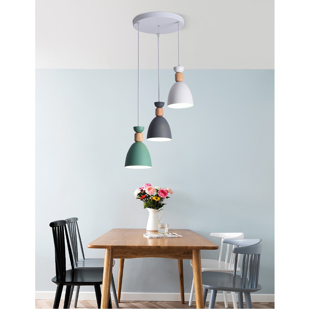 Bộ đèn thả MONSKY HATSMED cao cấp kèm bóng LED chuyên dụng và đế ốp trần