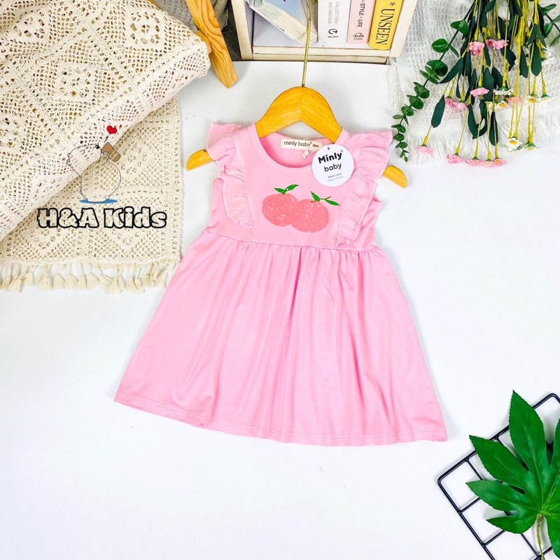 [8-20kg]Váy đầm bé gái họa tiết bông hoa - HÀNG CHÍNH HÃNG cho bé Size 80-130