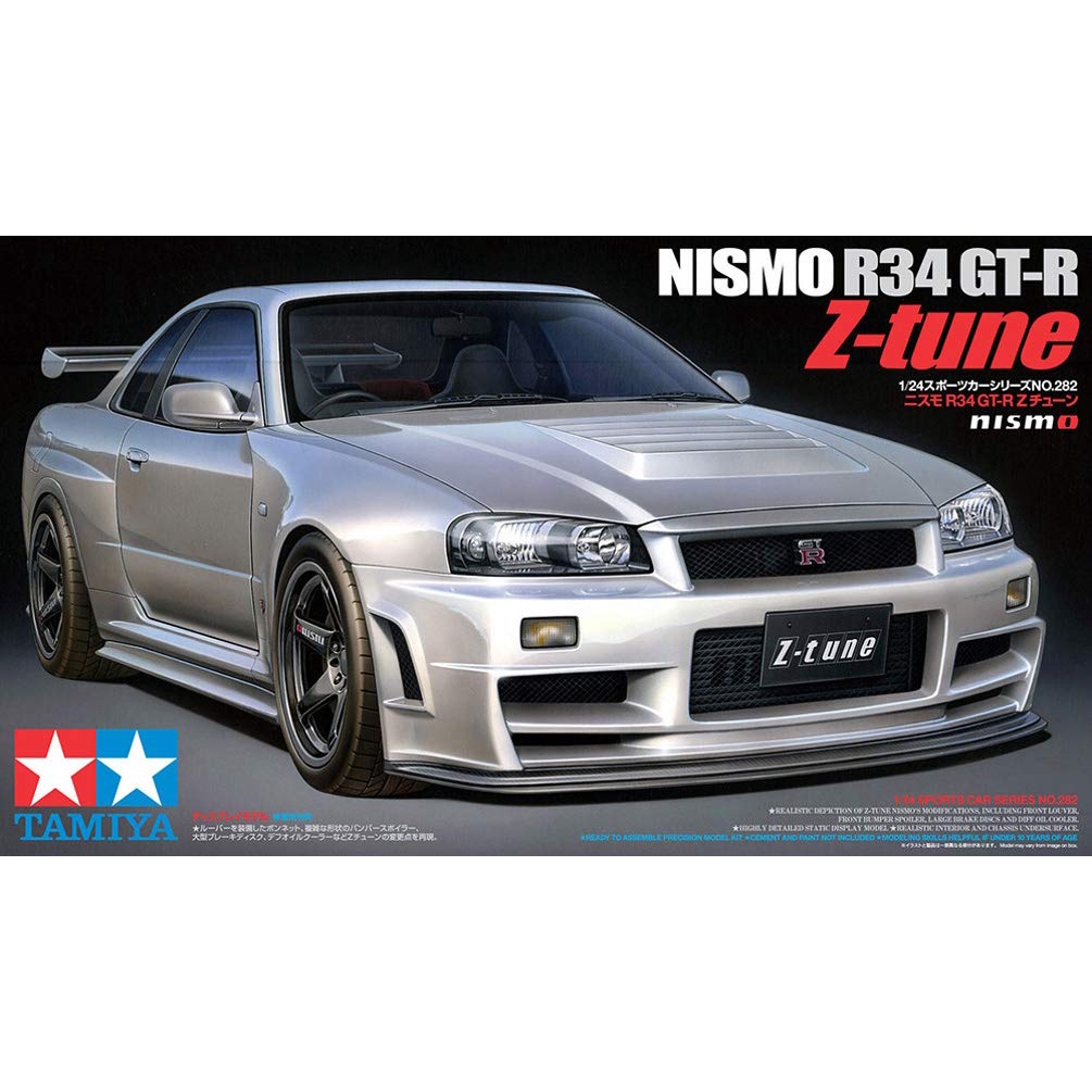 Mô hình lắp ráp xe ô tô 1/24 SCALE SCALE NISMO R34 GT-R Z-Tune 24282 Tamiya - GDC