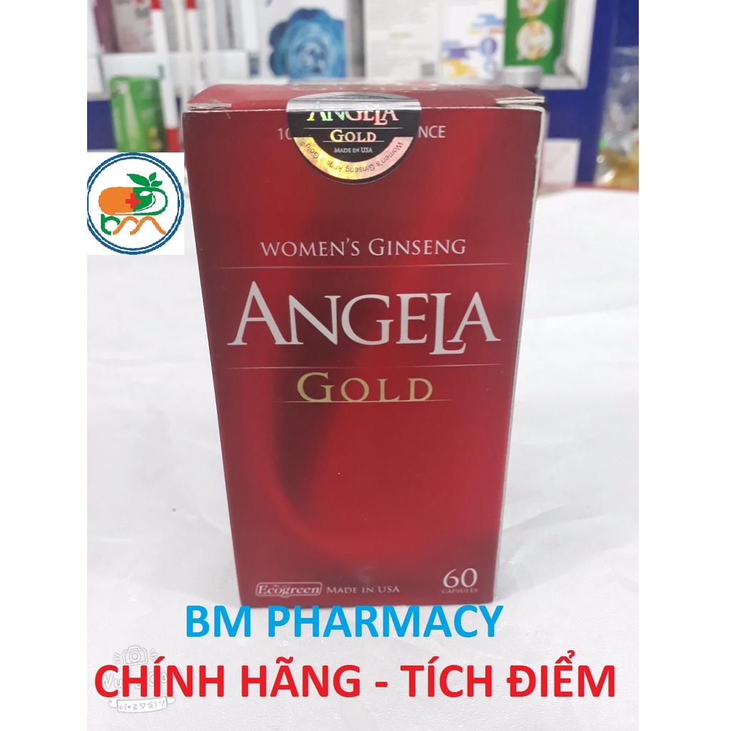 (CHÍNH HÃNG - TÍCH ĐIỂM) Viên uống ANGELA GOLD (Lọ 60 viên), hỗ trợ nội tiết tố nữ