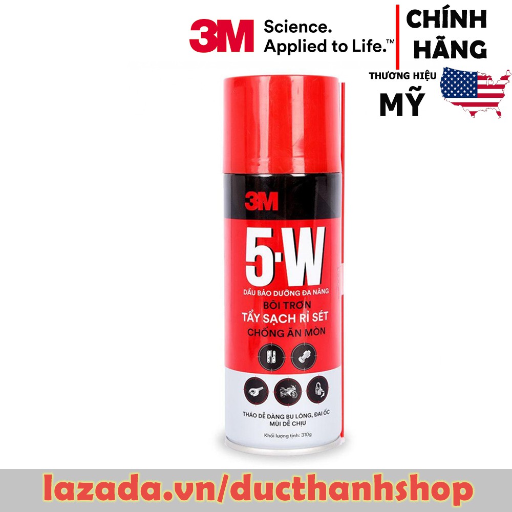 Chất tấy rửa, bôi trơn, chống rỉ sét 3M 5 Way