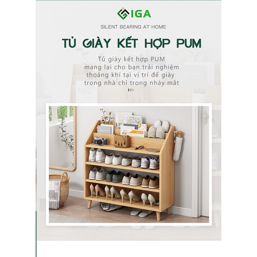 Kệ Giày Đa Năng IGA Kệ Hợp Giá Sách Phong Cách Nordic hàng chính hãng - GP160