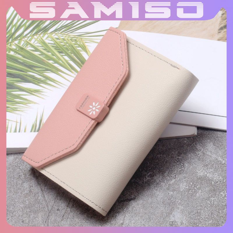 Ví nữ ngắn đẹp cầm tay mini nhỏ gọn bỏ túi nhiều ngăn dễ thương NG36