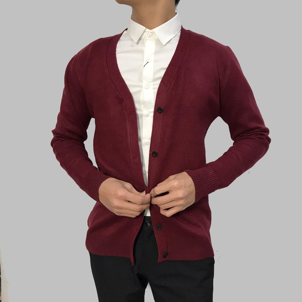 Áo cardigan len nam big size mỏng cao cấp K124 NoBrandYesWool