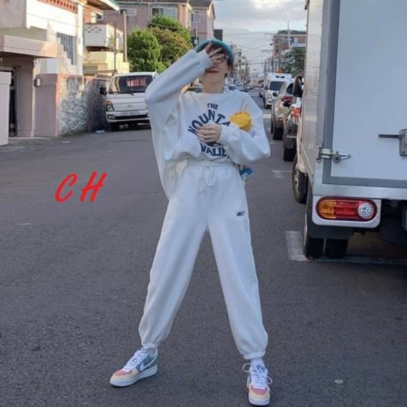 Sét áo bo gấu moutain  + Quần