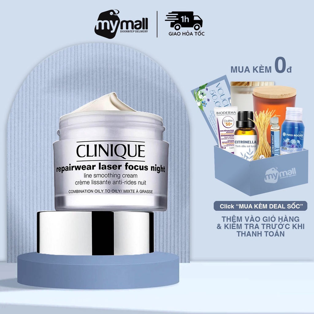 Kem Chống Lão Hóa Ban Đêm Clinique Repairwear Laser Focus Night 50ml
