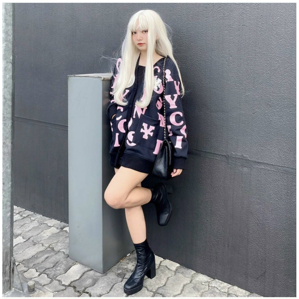 Áo Cardigan Thun Nỉ Ngoại Nhiều Chữ - Shop3unisex