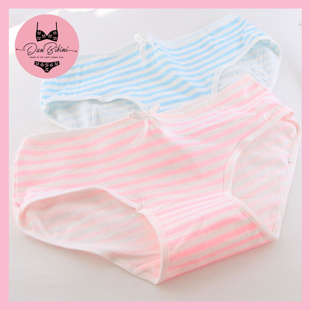 Quần Lót Nữ Cotton nữ gợi cảm tôn dáng thiết kế kẻ ngang siêu co dãn mã 520