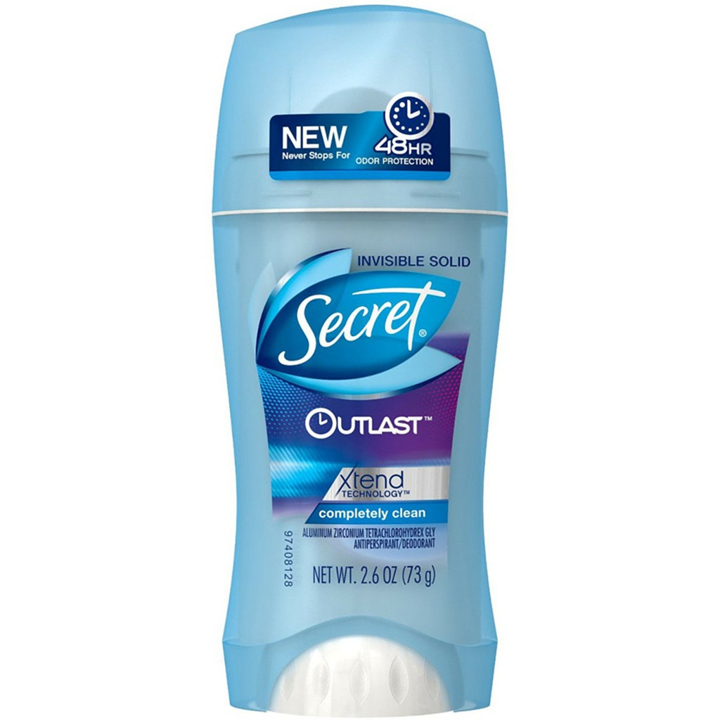 Lăn khử mùi nữ dạng sáp Secret Outlast Protecting Women's Invisible Solid 73g (Mỹ)