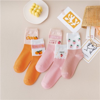 Tất vớ Ulzzang Hàn Quốc cổ cao nhiều màu cực cute - Hàng sẵn