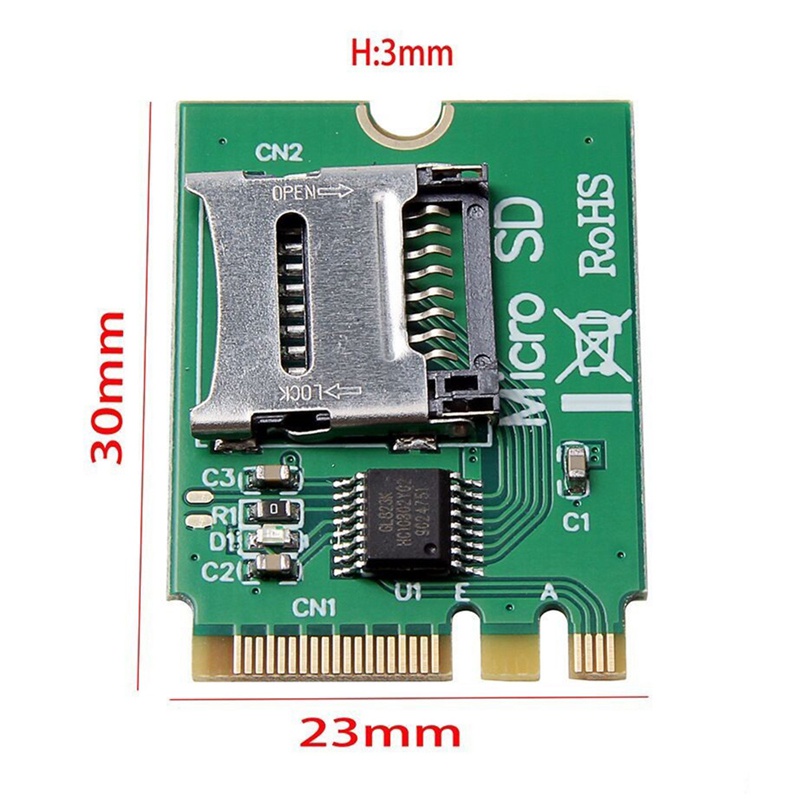 M2 NGFF Key A.E WIFI Slot to Micro-SD SDHC SDXC TF Card Reader T-Flash Card M.2 A+E Card Adapter Kit